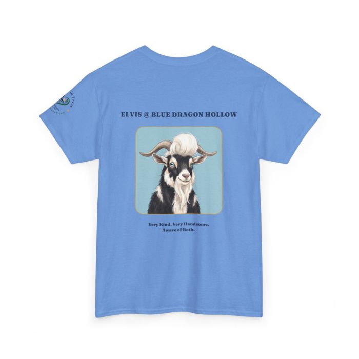 Elvis the Goat Tee | Vintage Portrait, Blue Background