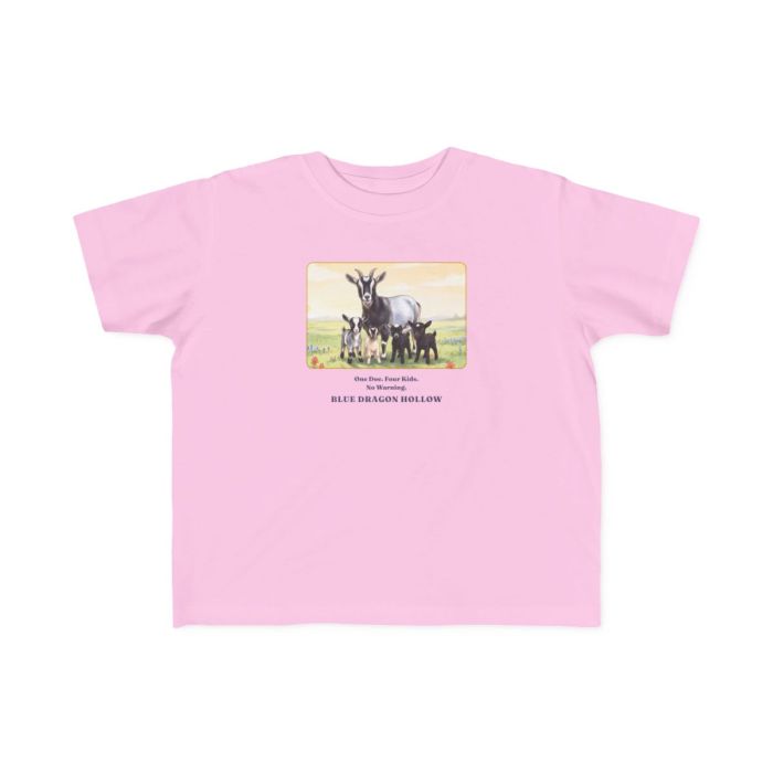 Daisy and Her Four Kids Toddler Tee — Storybook Goat Shirt for Toddlers