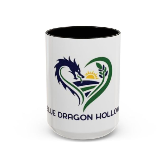 Blue Dragon Hollow Logo Mug | ceramic coffee or tea mug