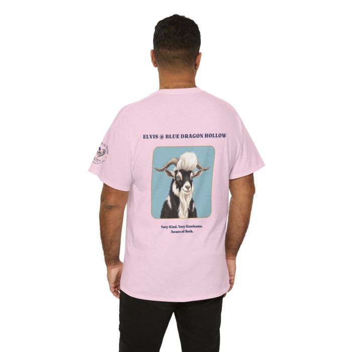 Elvis the Goat Tee | Vintage Portrait, Blue Background