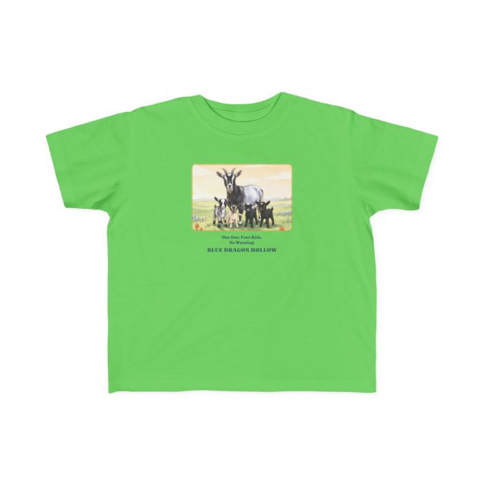 Daisy and Her Four Kids Toddler Tee — Storybook Goat Shirt for Toddlers