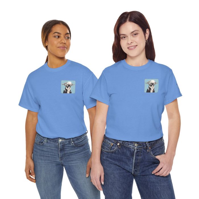 Elvis the Goat Tee | Vintage Portrait, Blue Background