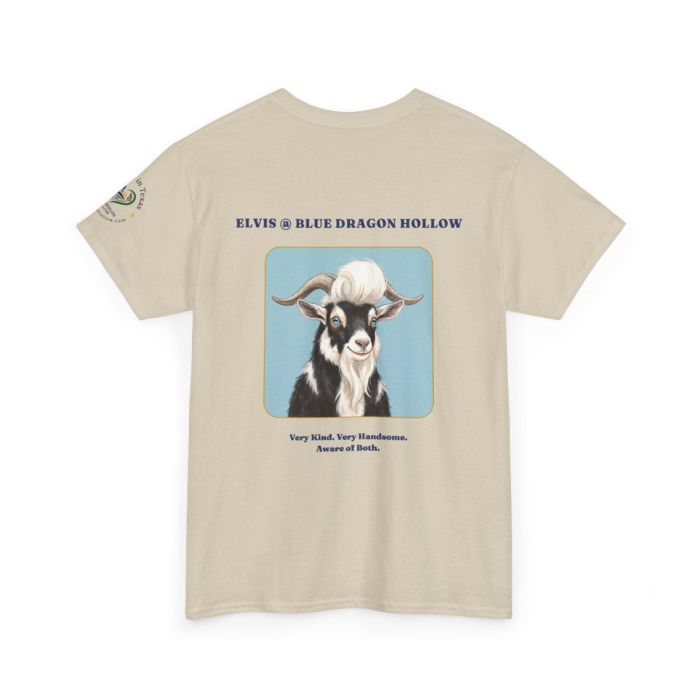 Elvis the Goat Tee | Vintage Portrait, Blue Background