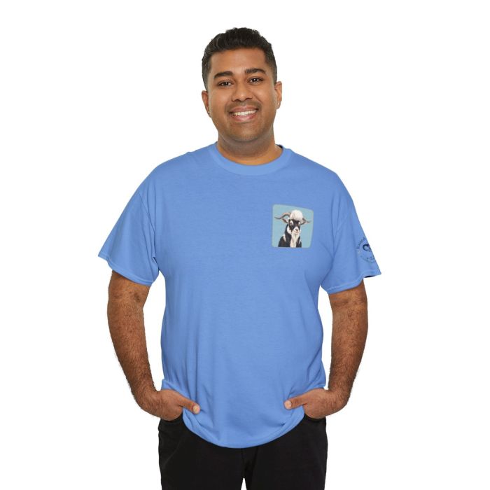Elvis the Goat Tee | Vintage Portrait, Blue Background