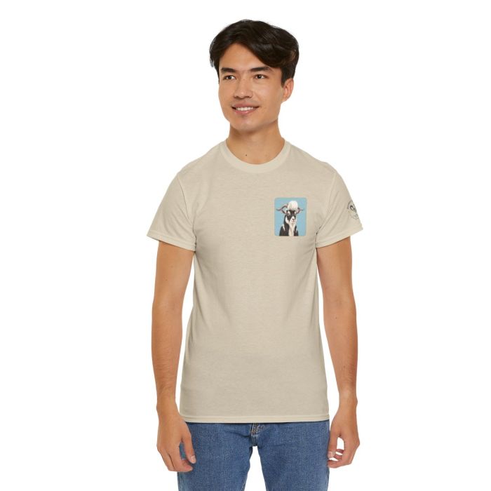 Elvis the Goat Tee | Vintage Portrait, Blue Background