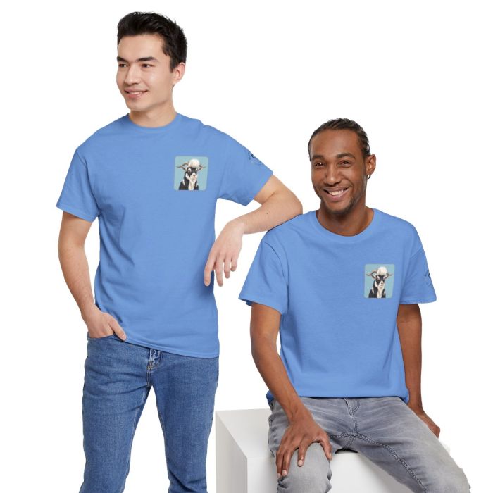 Elvis the Goat Tee | Vintage Portrait, Blue Background