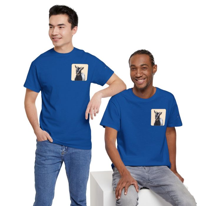 Daisy the Goat Unisex T-Shirt — Nigerian Dwarf Goat Tee, Blue Dragon Hollow Farm