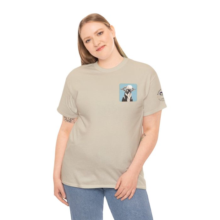 Elvis the Goat Tee | Vintage Portrait, Blue Background