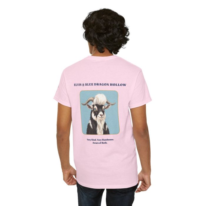 Elvis the Goat Tee | Vintage Portrait, Blue Background